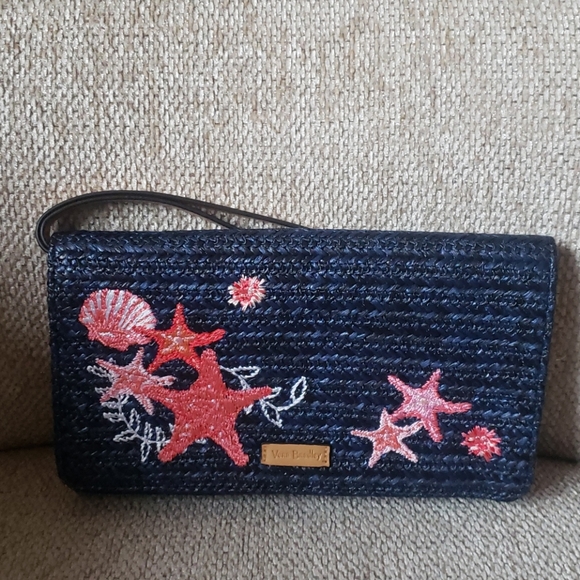 Vera Bradley Handbags - NWT Vera Bradley blue sea life  RFID wristlet